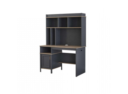 Desk Shelves Office Desk Computer Desk Wood Gray Children's Room