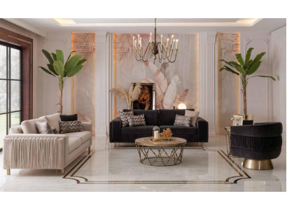 Stylish sofa set 3+3 seater sofa with armchair for living room new design