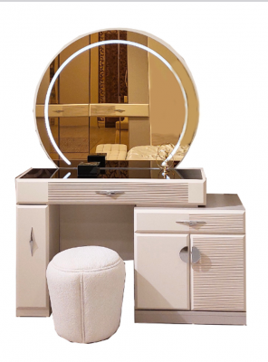 Luxury Bedroom Set 6-piece Complete Room Furniture Bed Nightstand Wardrobe Bench