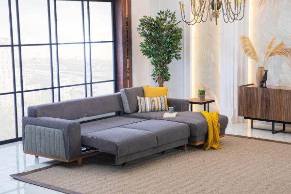 Luxury L-shaped corner sofa for living room, modern design, new and high-quality furniture