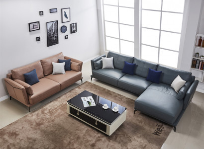 Design corner sofa living landscape sofa couch L shape upholstered couches leather couches