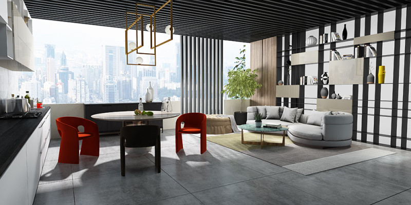 Round big XXL sofa, 4-seater luxury Italian design round couch, luxury upholstered sofas.