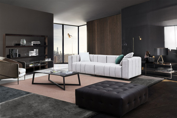 Sofa Leather Sofa Faux Leather Couch Big - Luxury Living Room Seat Upholstery Four-Seater
