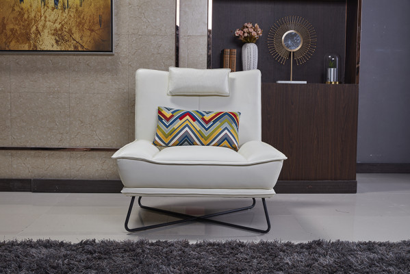 Luxury Chair Upholstery Cocktail Relax Lounge Club Chairs Furniture Design Armchair White