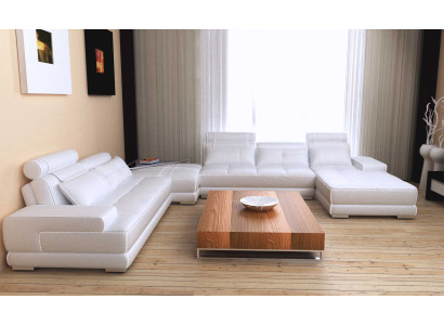 Sofa living landscape design corner sofa leather new U-shaped sofa couch upholstery set