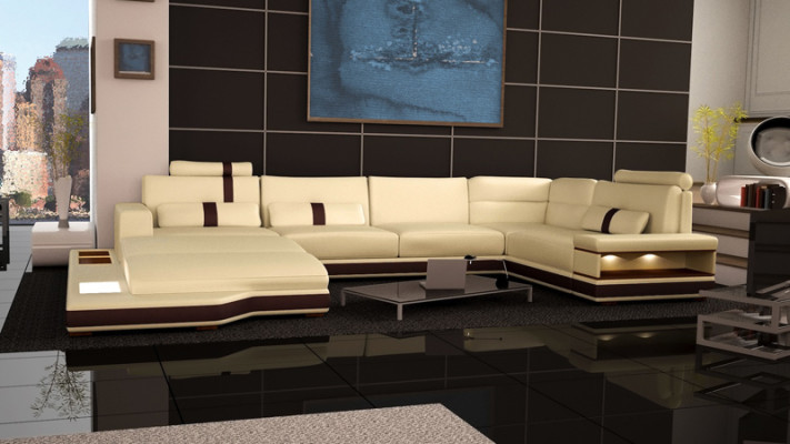 Modern sofa corner suite U-shape upholstered corner couch designer seating furniture couches