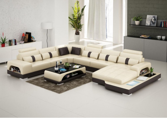 Couch suite upholstery big XXL sofas couches sofa living landscape U-shape corner sofa