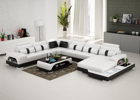 Couch suite upholstery big XXL sofas couches sofa living landscape U-shape corner sofa
