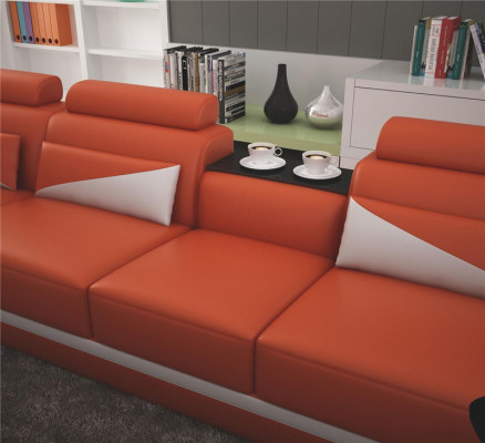 Leather sofa corner sofa sofa couch upholstered living landscape leather sofas suite U shape