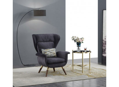 Armchair Design Couch Sofa Seater Luxury Wing Seat Relax Leather Lounge Club Upholstery
