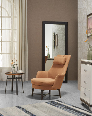 Club Cushion Luxury Wing Chair Relax Armchair Design Couch Sofa Seat Leather Lounge