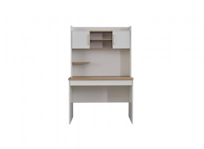 Desk computer desk children's room shelves table wood white modern