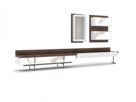 Wall unit TV stand sideboard wall cabinet modern living room hanging display cabinet wood