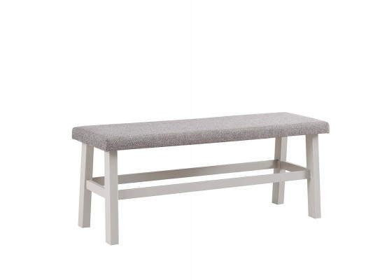 Stool Bank Seat Bench Footstool Dining Room Gray Wood