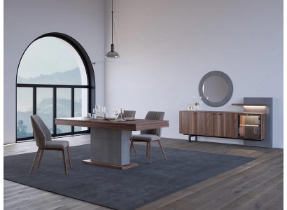 Complete dining room set dining table with 4 chairs modern furniture design new furnishings