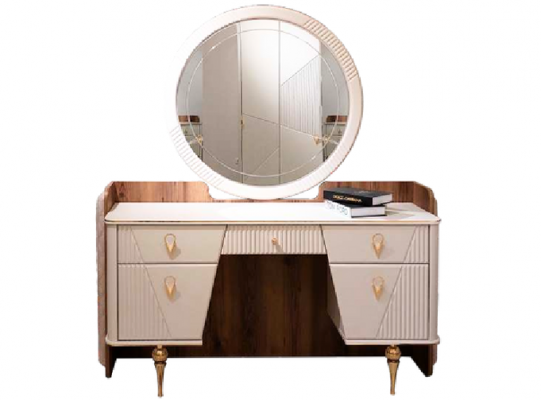 Luxury dressing table with mirror modern bedroom design furniture
