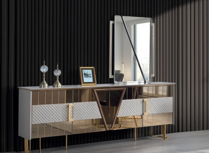 Modern sideboard dining room furniture luxury decor new mirror