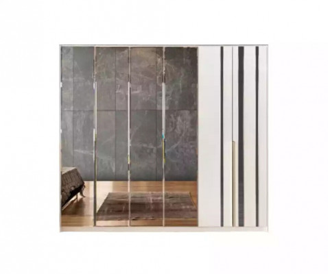 Wardrobe luxury bedroom wooden cabinet glass cabinet furniture design