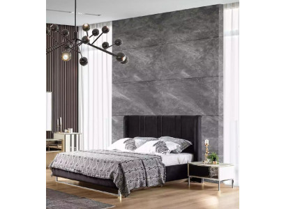 Bedroom bed 2x bedside tables luxury furniture 3-piece. Modern beds new