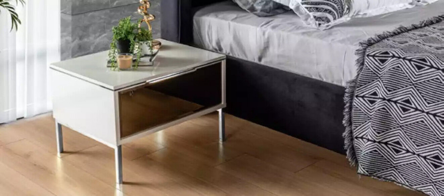 Bedroom bed 2x bedside tables luxury furniture 3-piece. Modern beds new