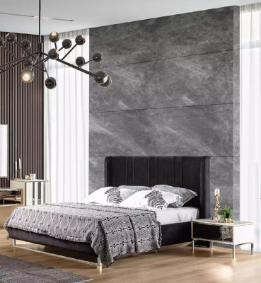 Bed 2x Nightstands 6-piece Bedroom Wardrobe Design Modern Luxury