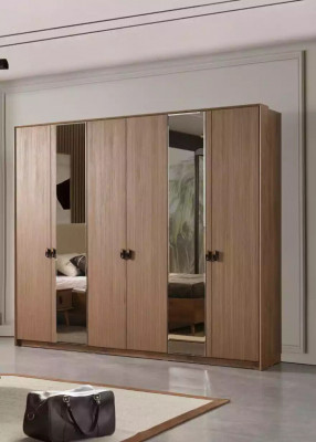 Set bed, 2x nightstands, dressing table, 6-piece design modern bedroom
