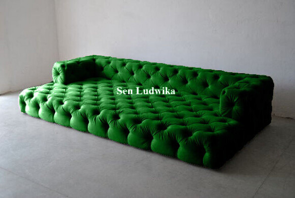 Design Chesterfield Sofa Set Big XXL Sofa 5-Seater Couch Upholstered Sofas