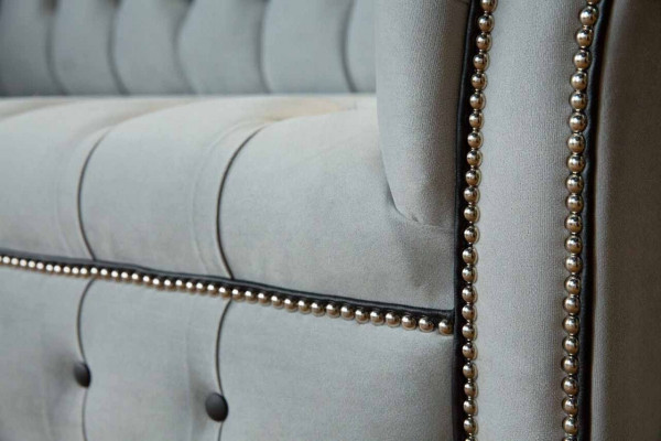 Designer sofa 3-seater Chesterfield couch upholstery sofas couches furniture