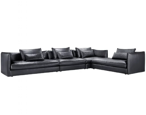 Italian leather style living room furniture corner sofa couch upholstery suite corner couch