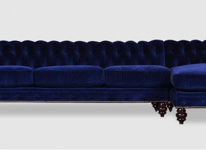 400cm Bix XXL Couch Upholstery Seat Suite Textile Leather Sofa Chesterfield 2016060