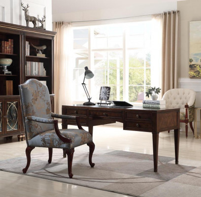 Brown desk computer office desk PC desk study room new