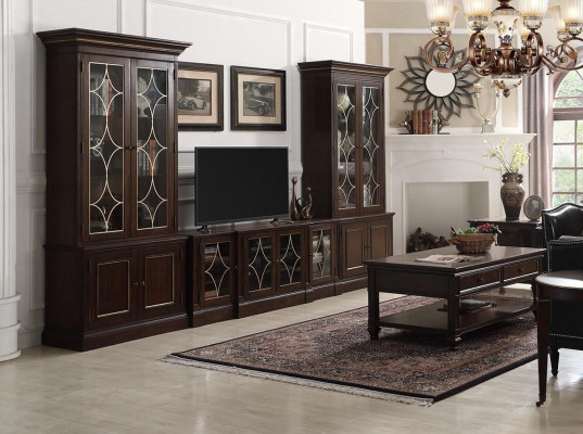 Living room set 2x display cabinet TV stand coffee table set modern furniture