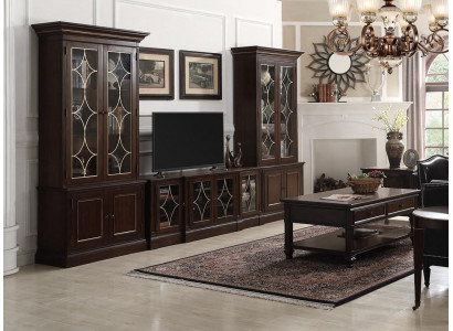 Living room set 2x display cabinet TV stand coffee table set modern furniture