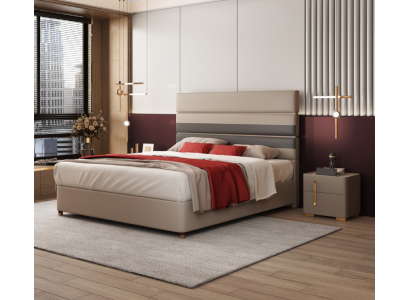 Modern design bed 180x200 faux leather beds double sleeping room hotel