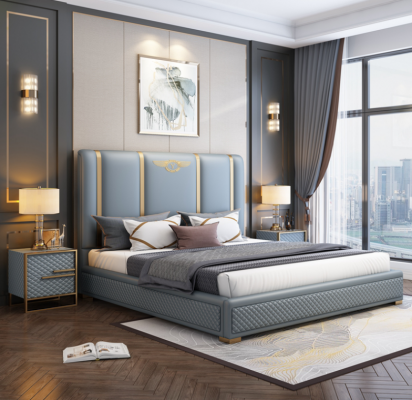 Double bed, luxury wood bed frames, bed frame, furniture design, modern.