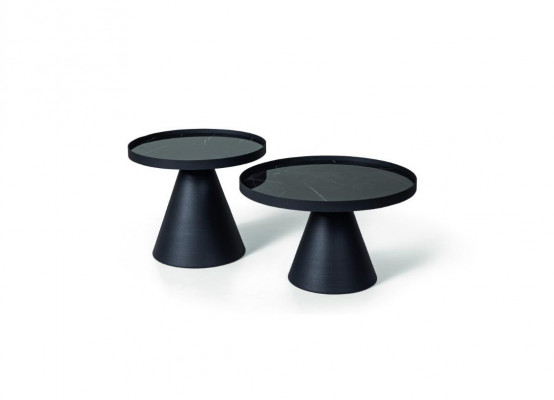 Coffee tables designer living room stainless steel furniture table black set of 2