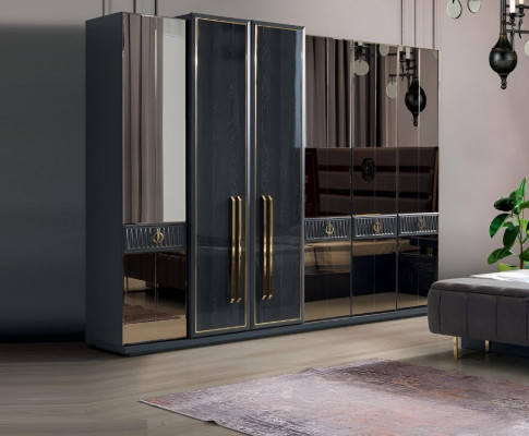 Designer wardrobe bedroom furniture modern wood luxury wardrobe
