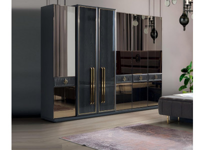 Designer wardrobe bedroom furniture modern wood luxury wardrobe