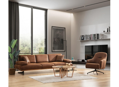 Living room set 2-piece modern four-seater sofa couch luxury armchair sofa suite