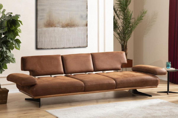 Four-seater sofa couch modern design fabric luxury living room upholstered sofa