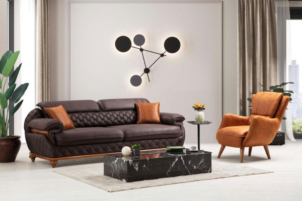 Armchair Design Sofa Luxury Living Room Upholstery Seat Modern New Furniture