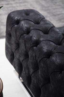 Living Room Set 2x Three-Seater Sofa Chesterfield Couch Design Armchair Luxury Furniture