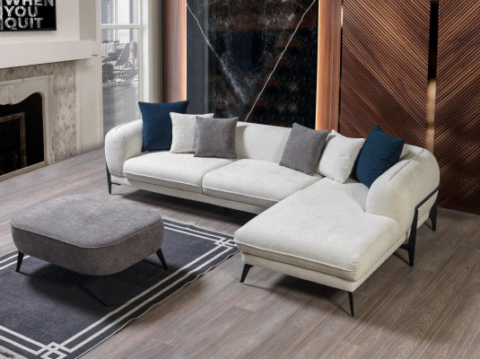 Living room corner sofa L-shape upholstered sofas luxury modern furniture sofa couch