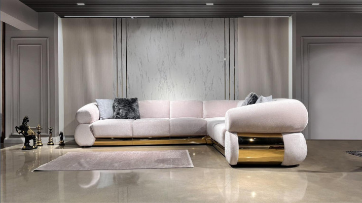 Luxury Corner Sofa L-Shape Living Room Modern Design Furniture Upholstered Furniture New