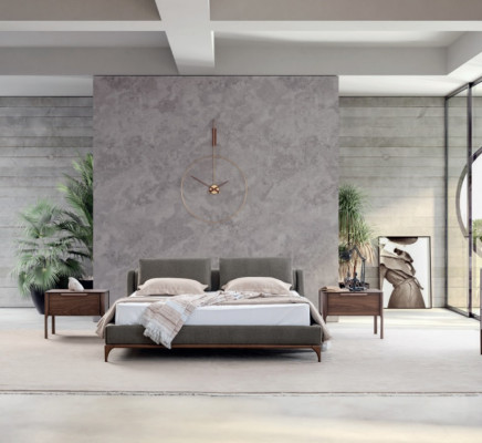 Modern design bedroom set 3-piece bed 2x nightstands 180x200