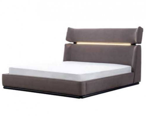 Modern bedroom set 6-piece bed 2x nightstands dresser with mirror