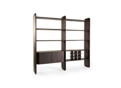 Bookshelf wooden shelf cabinet office furniture designer modern partition shelves