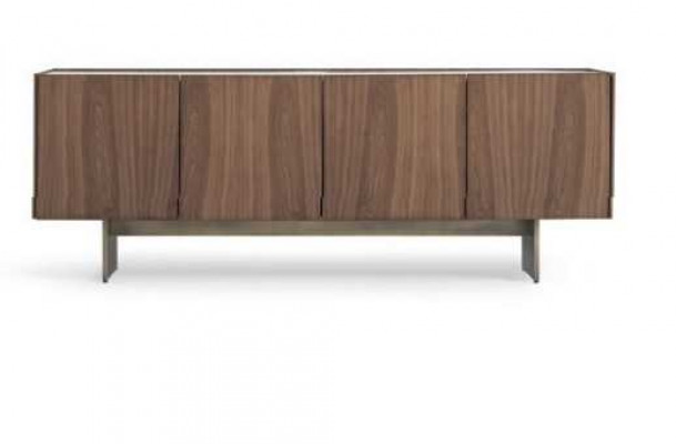 Luxury dining room set: dining table with modern designs, 6 chairs, and 2 coffee tables.