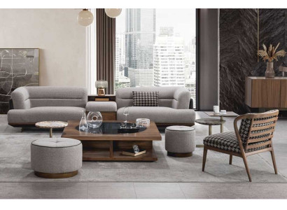 Luxury sofa, gray, living room upholstery, textile, three-seater couch, sofas, couches