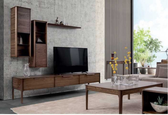 Living room set cabinet wall shelf with TV stand modern design living wall